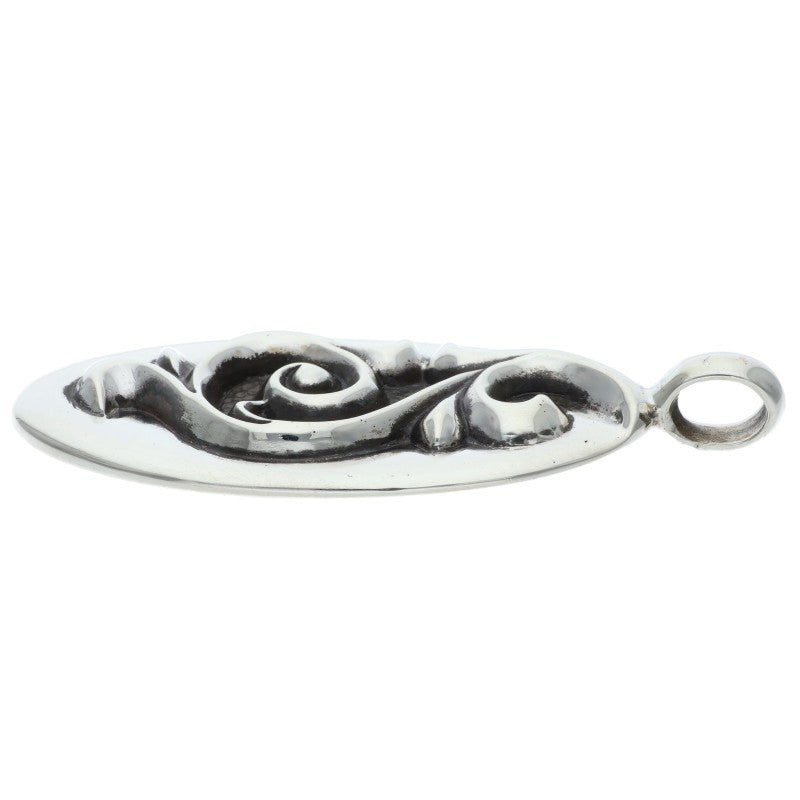 Chrome Hearts Silver Oval Pendant Necklace Top Size ONE SIZE