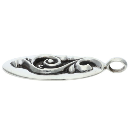 Chrome Hearts Silver Oval Pendant Necklace Top Size ONE SIZE