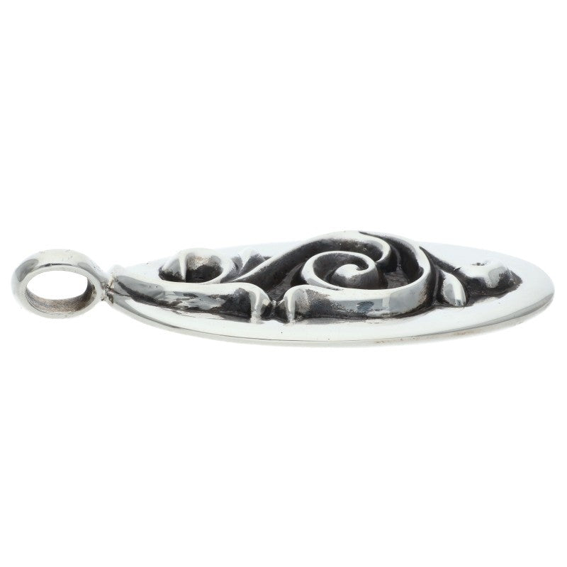 Chrome Hearts Silver Oval Pendant Necklace Top Size ONE SIZE