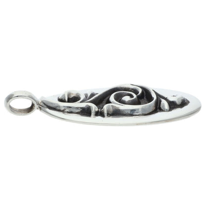 Chrome Hearts Silver Oval Pendant Necklace Top Size ONE SIZE