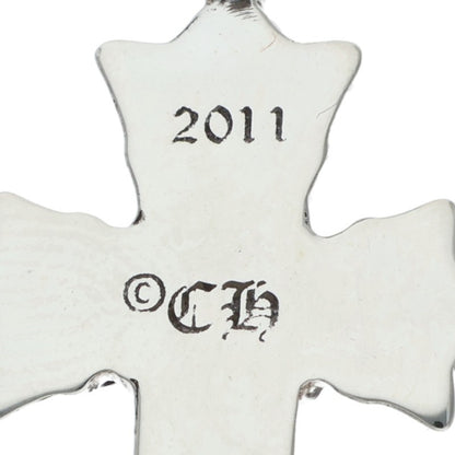 Chrome Hearts Double CH Cross Silver Pendant Size ONE SIZE