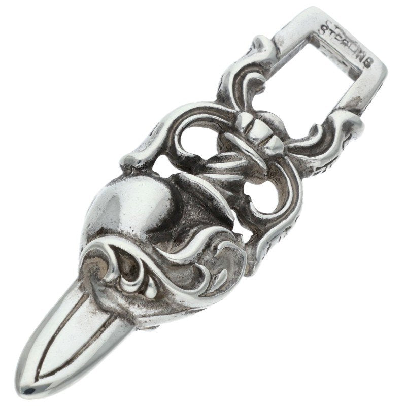 Chrome Hearts Dagger Heart Silver Pendant Size ONE SIZE