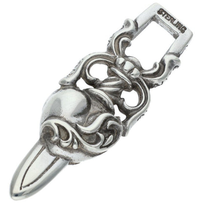 Chrome Hearts Dagger Heart Silver Pendant Size ONE SIZE