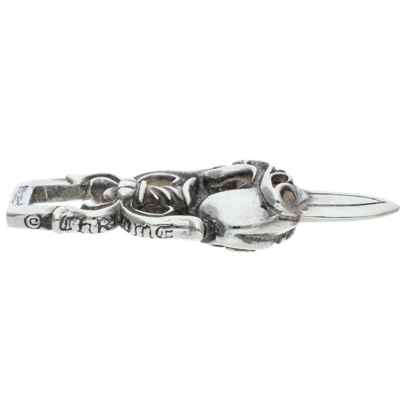 Chrome Hearts Dagger Heart Silver Pendant Size ONE SIZE