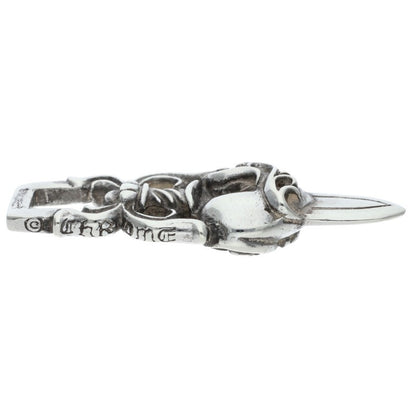 Chrome Hearts Dagger Heart Silver Pendant Size ONE SIZE