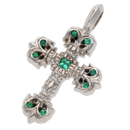 Chrome Hearts 18K WG Tiny Emerald Charm Size ONE SIZE
