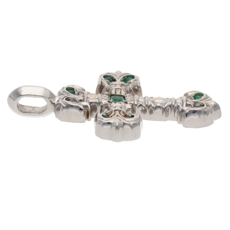 Chrome Hearts 18K WG Tiny Emerald Charm Size ONE SIZE