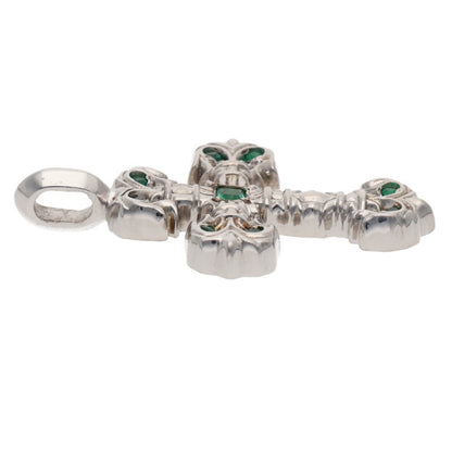 Chrome Hearts 18K WG Tiny Emerald Charm Size ONE SIZE