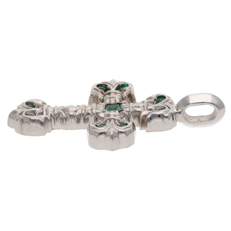 Chrome Hearts 18K WG Tiny Emerald Charm Size ONE SIZE