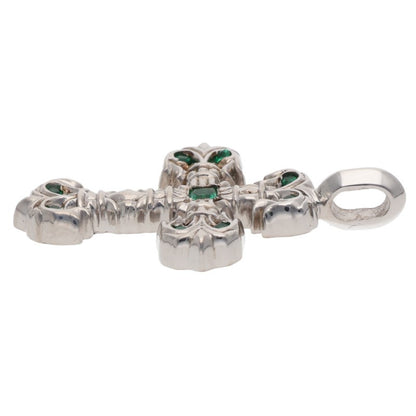 Chrome Hearts 18K WG Tiny Emerald Charm Size ONE SIZE