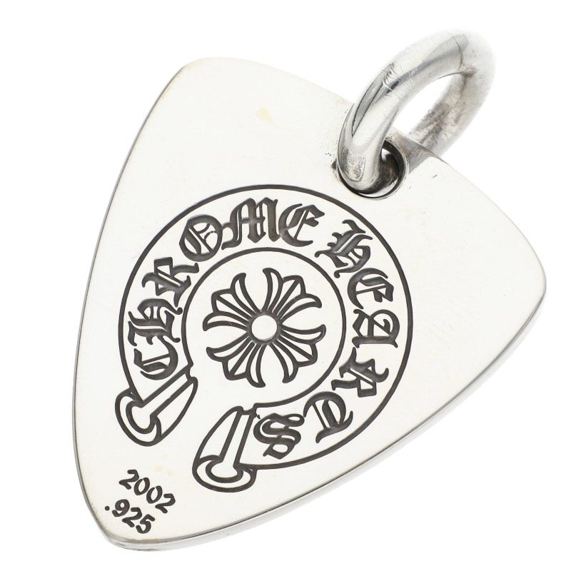 Chrome Hearts Guitar Pick 925 Silver Pendant Size ONE SIZE