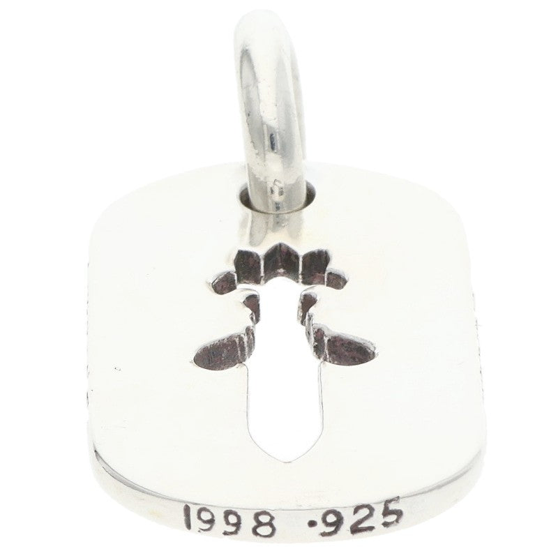 Chrome Hearts D TAG SML CO DAG Silver Dog Tag Necklace Size SMALL