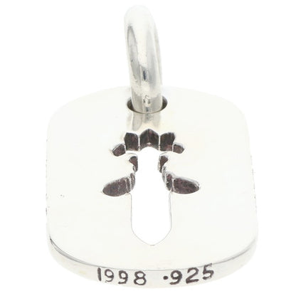 Chrome Hearts D TAG SML CO DAG Silver Dog Tag Necklace Size SMALL