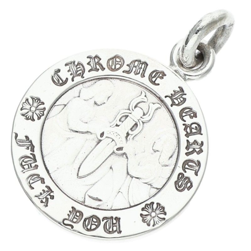 Chrome Hearts 925 Silver Angel Medal Charm Size ONE SIZE
