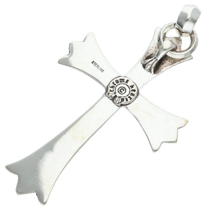 Chrome Hearts Large CH Cross Necklace Silver Size ONE SIZE