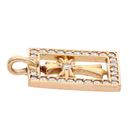 Chrome Hearts 22K Framed Open Diamond Charm Size ONE SIZE