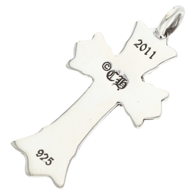 Chrome Hearts Double CH Cross Silver Charm Size ONE SIZE