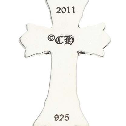 Chrome Hearts Double CH Cross Silver Charm Size ONE SIZE
