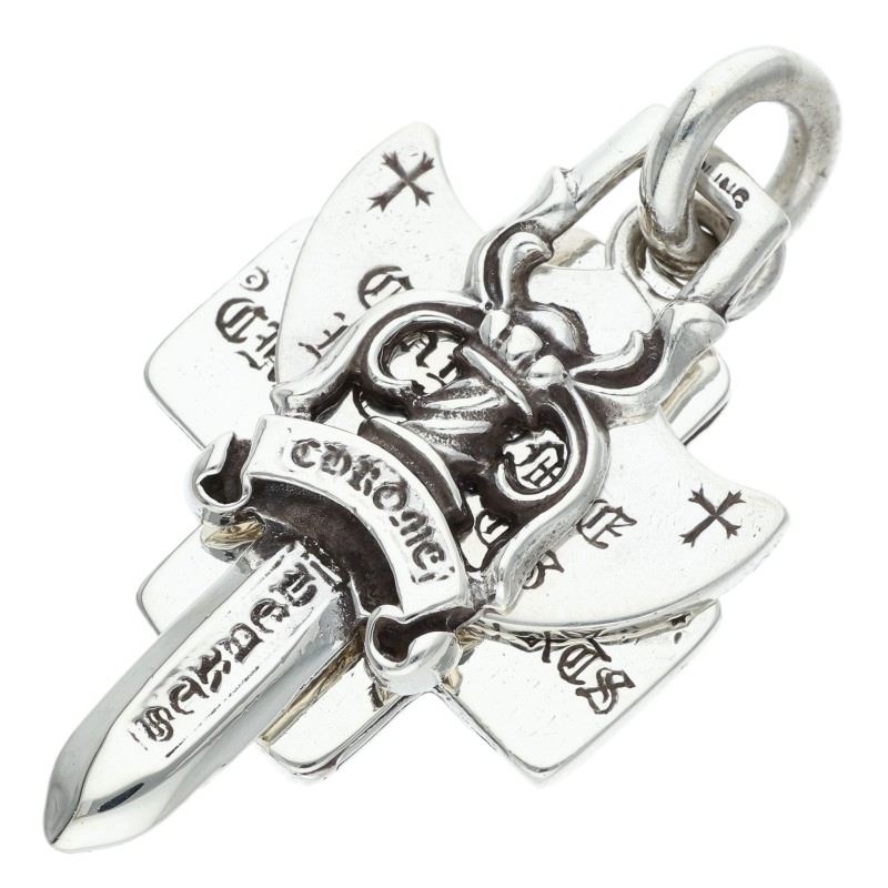 Chrome Hearts Silver 3 Trinkets Pendant Size ONE SIZE