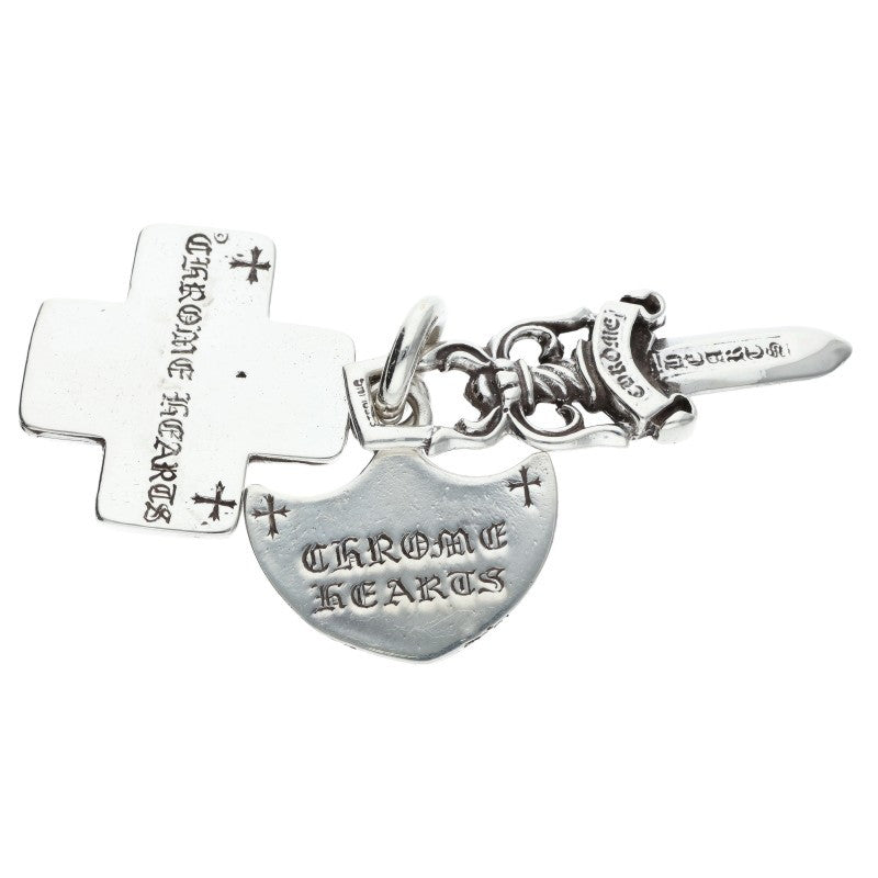Chrome Hearts Silver 3 Trinkets Pendant Size ONE SIZE