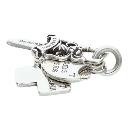 Chrome Hearts Silver 3 Trinkets Pendant Size ONE SIZE
