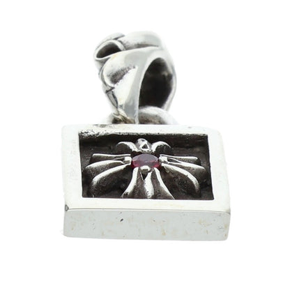 Chrome Hearts 925 Silver Framed Sapphire Charm Size ONE SIZE