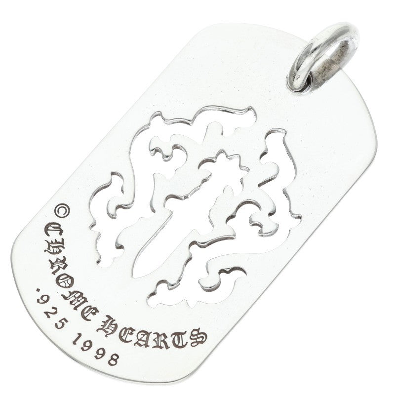 Chrome Hearts Dagger Cutout Large Tag Pendant Size ONE SIZE