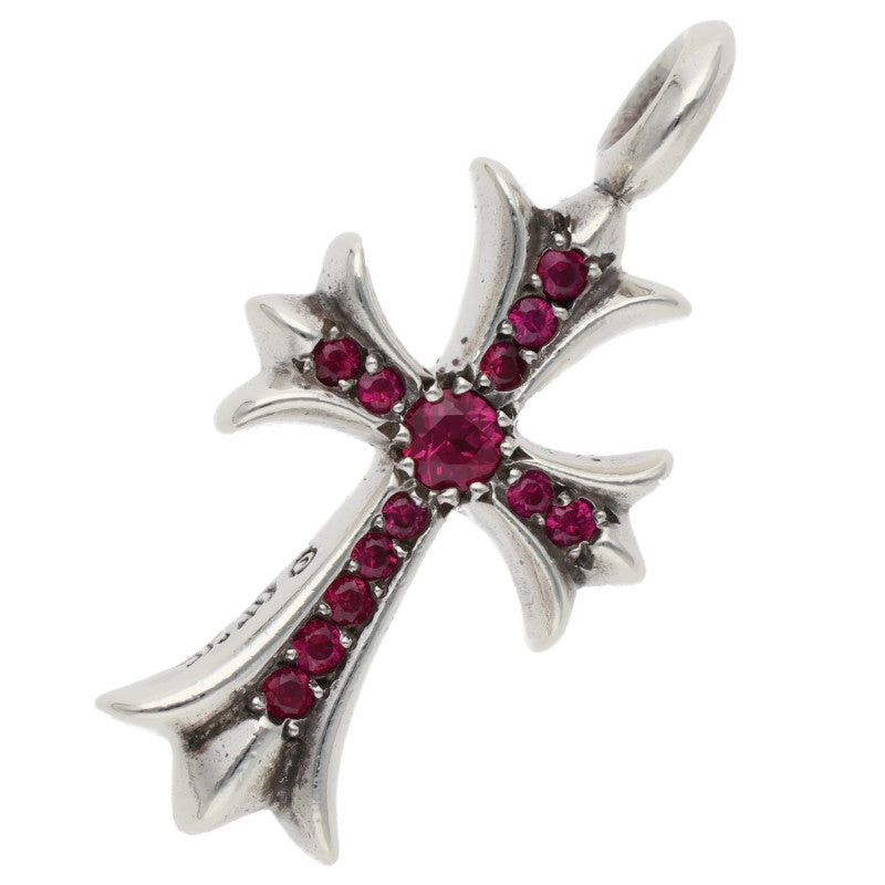 Chrome Hearts Tiny Fat Cross Sapphire Pendant Size ONE Multi