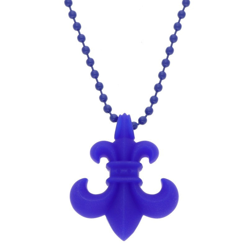Chrome Hearts Rubber BS Fleur Blue Necklace Size ONE SIZE