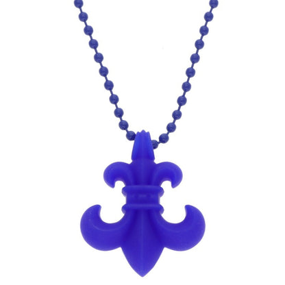 Chrome Hearts Rubber BS Fleur Blue Necklace Size ONE SIZE
