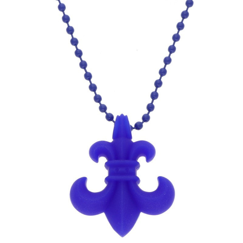 Chrome Hearts Rubber BS Fleur Blue Necklace Size ONE SIZE