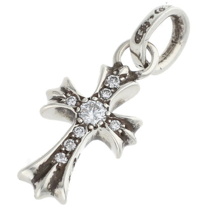 Chrome Hearts Babyfat Pave Diamond Silver 925 Necklace Size ONE SIZE