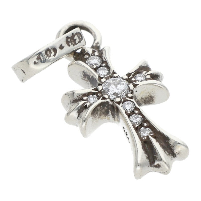 Chrome Hearts Babyfat Pave Diamond Silver 925 Necklace Size ONE SIZE