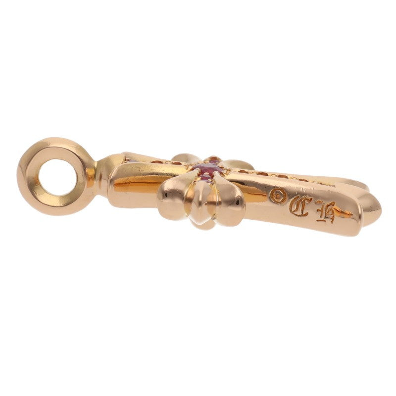 Chrome Hearts 22K Tiny Fat Cross Ruby Pendant Size ONE SIZE