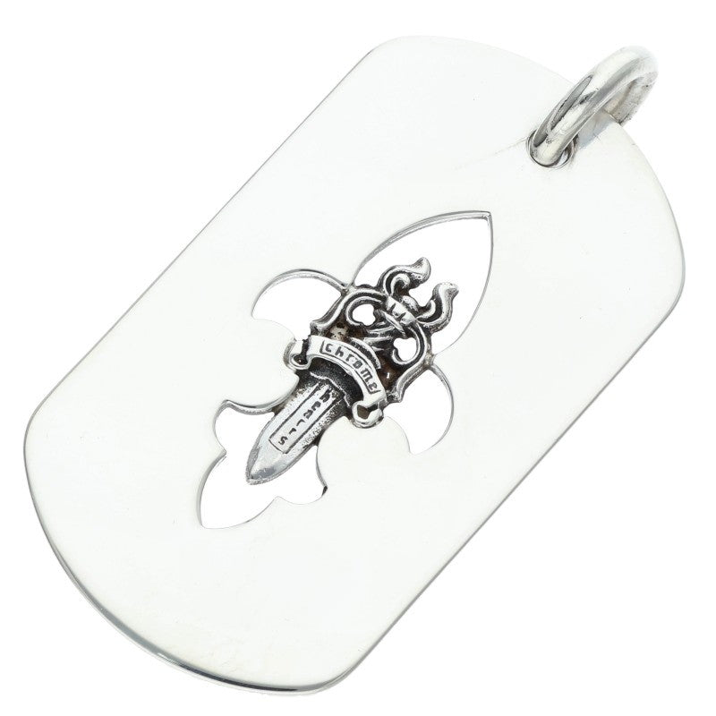 Chrome Hearts Flare Dagger Dog Silver Necklace Size ONE SIZE