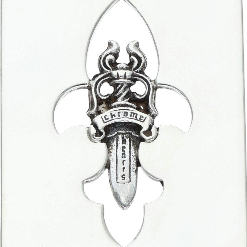 Chrome Hearts Flare Dagger Dog Silver Necklace Size ONE SIZE