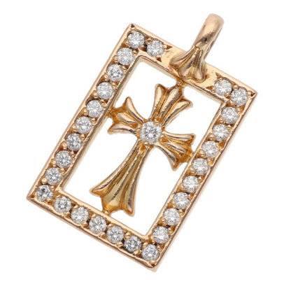 Chrome Hearts 22K Pave Diamond Open Pendant Size ONE SIZE
