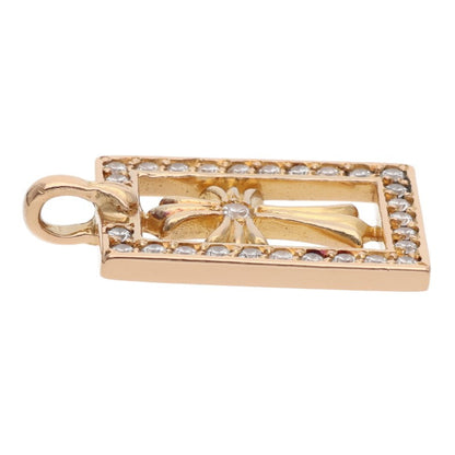 Chrome Hearts 22K Pave Diamond Open Pendant Size ONE SIZE