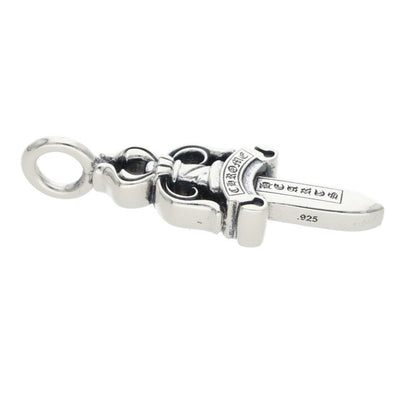 Chrome Hearts Double Dagger Silver Pendant