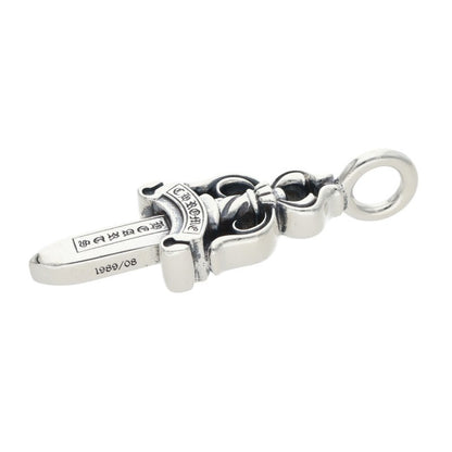 Chrome Hearts Double Dagger Silver Pendant