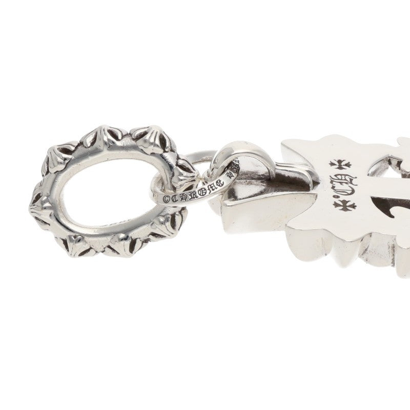 Chrome Hearts Large Triple CH Silver Pendant Size ONE SIZE