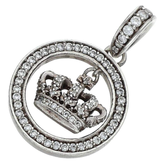 ST.MARTIN PENDANT SPJ177 Crown Necklace Silver/Clear