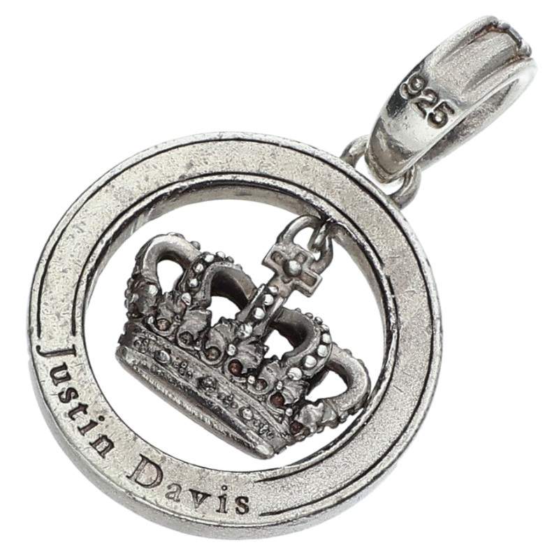ST.MARTIN PENDANT SPJ177 Crown Necklace Silver/Clear