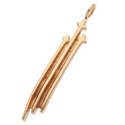 Chrome Hearts 22K RS3 Cross Gold Charm Size ONE SIZE