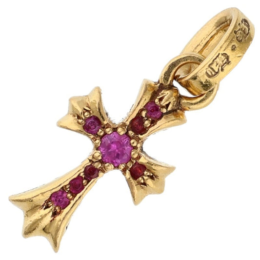 Chrome Hearts 22K Pave Pink Fat Pendant Size ONE SIZE