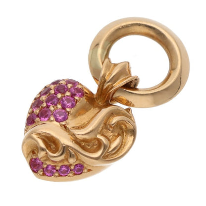 Chrome Hearts 22K Pave Sapphire Heart Charm Size ONE SIZE