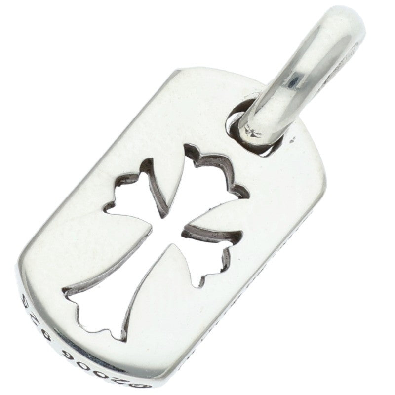 Chrome Hearts 925 Tiny Cutout Cross Tag Silver Size ONE SIZE