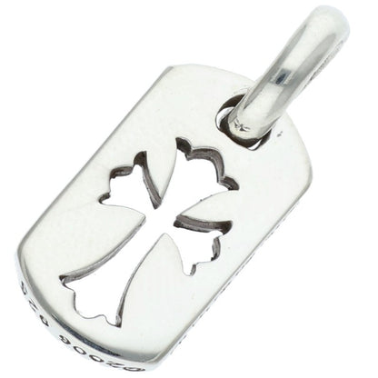 Chrome Hearts 925 Tiny Cutout Cross Tag Silver Size ONE SIZE