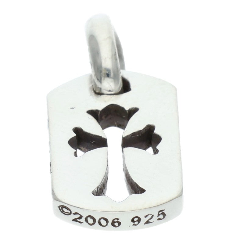 Chrome Hearts 925 Tiny Cutout Cross Tag Silver Size ONE SIZE