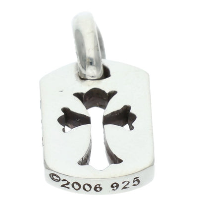 Chrome Hearts 925 Tiny Cutout Cross Tag Silver Size ONE SIZE